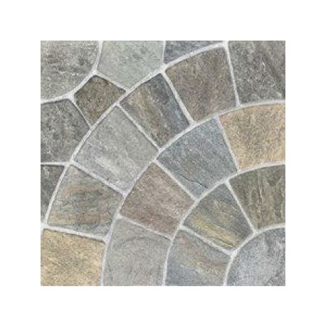 Pavimento Coda Pavone Quarzo/Grigio  34x34